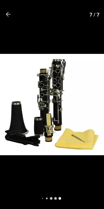 Vendo clarinete luxo 17chv- si-bemol - Foto 3