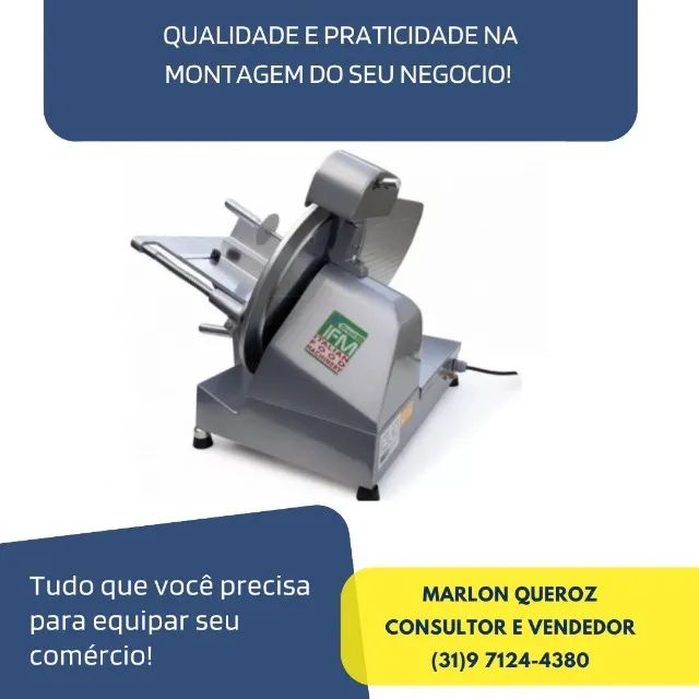 Cortador de Frios Palladium 30cm Semi Automático Novo