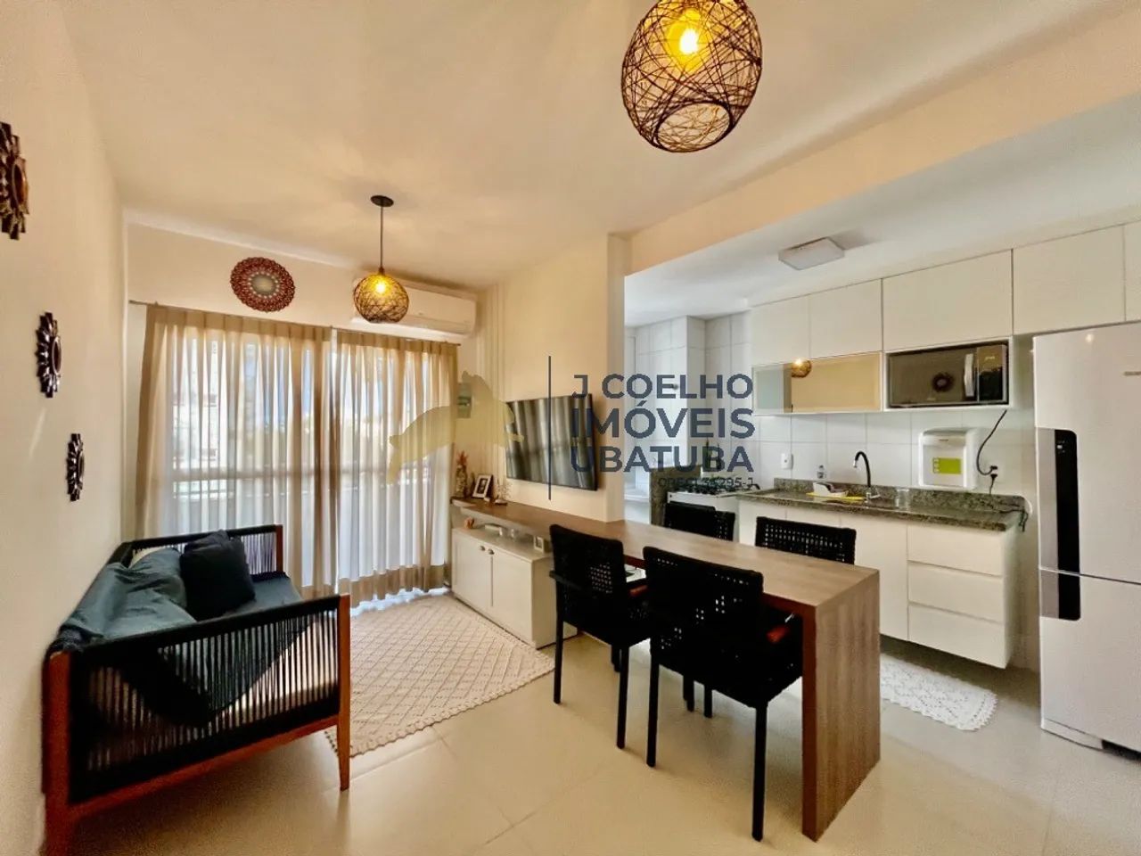 Apartamento com 2 dormitórios sendo 1 suíte, varanda gourmet à venda no Itaguá - Ubatuba S - Foto 2
