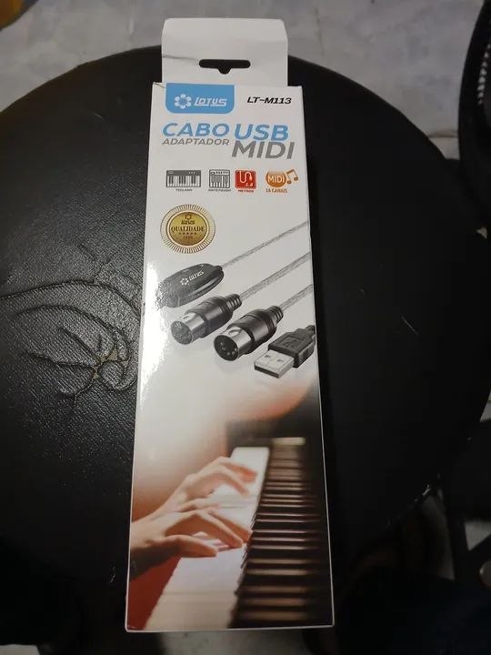 Cabo USB adaptador midi