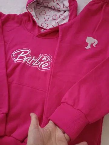 Conjunto moletom infantil Barbie T10 - Foto 4