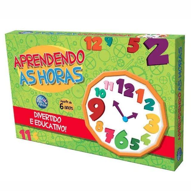 Jogo Aprendendo As Horas Super Jogos, Pais E Filhos, 2880 Pais E Filhos - Foto 2