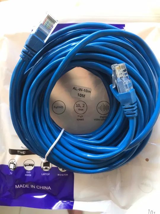 Cabo de Rede LAN Internet/Ethernet Novo (1,5m /2m /5m /10m /15m) Garantia - Foto 3