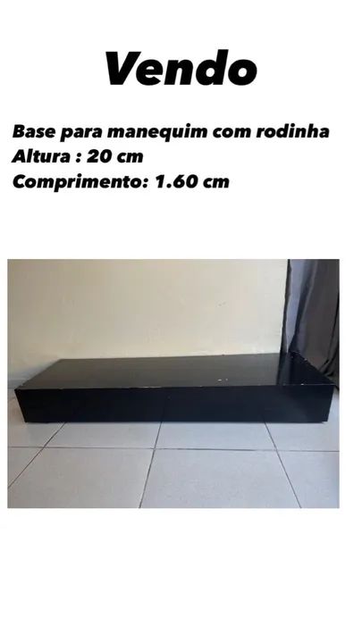 Base para manequins com rodinhas 