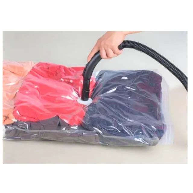 Saco A Vacuo P/ Guardar Roupas Toalha 9525207 - Foto 2