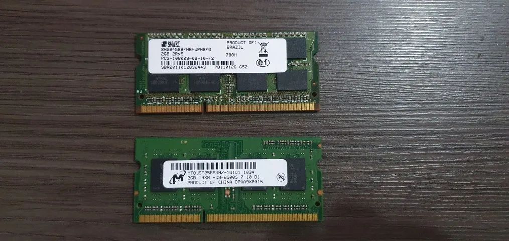 Memória DDR3 2GB para Notebook