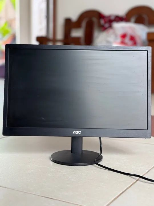 Monitor AOC 19 5 Polegadas LED E970SWHNL Monitores Jaguaribe