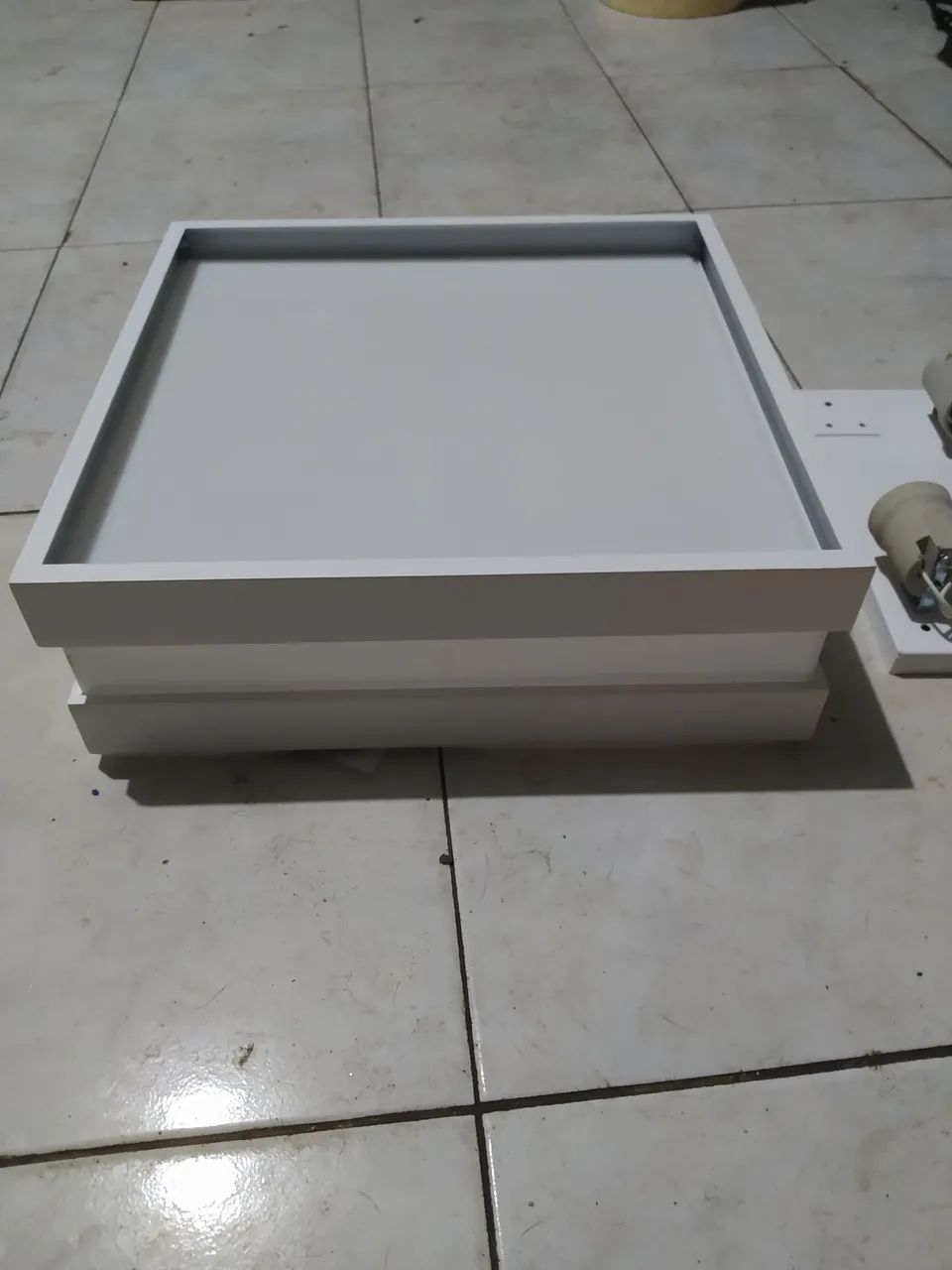 Luminária (3 peças). 
