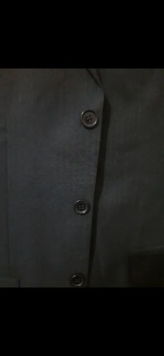 Terno  riscado  de giz  preto   lindo  juvenil