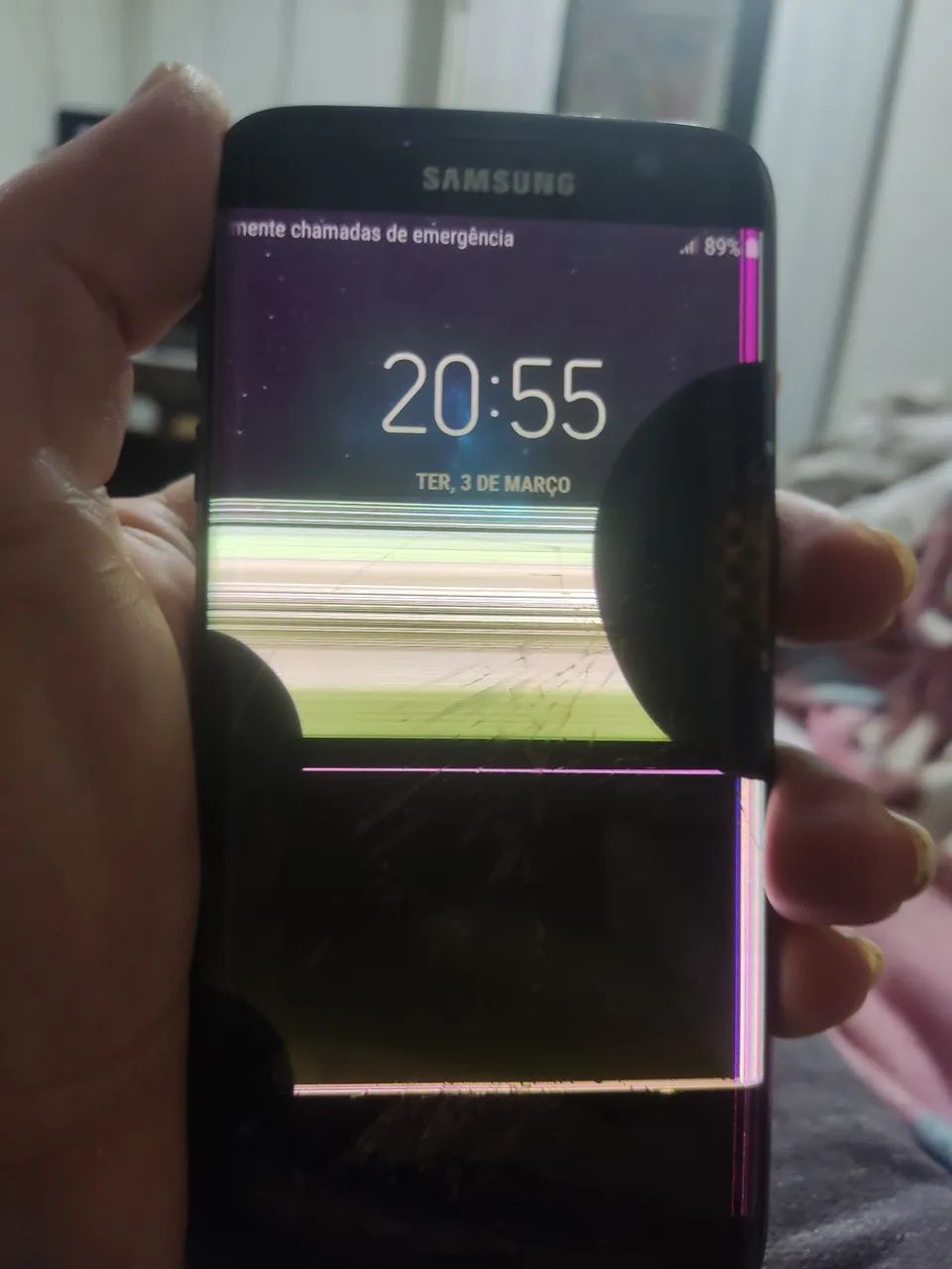 S7 Edge black piano