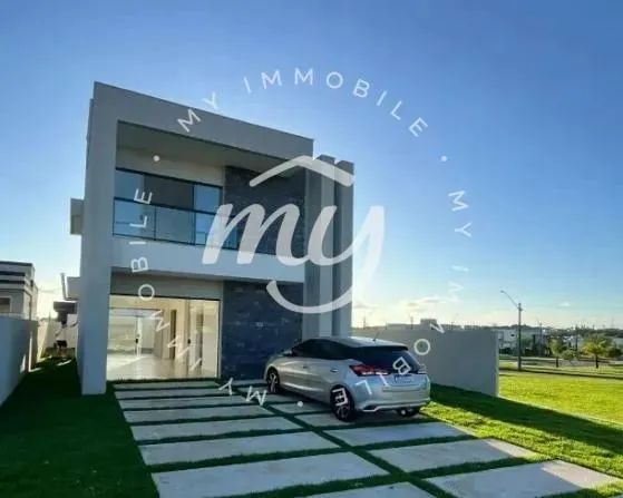 Camaçari| Terras Alphaville| Casa Duplex Nascente| Alto Padrão 165m²| 4 Dormitórios| 2 Vag