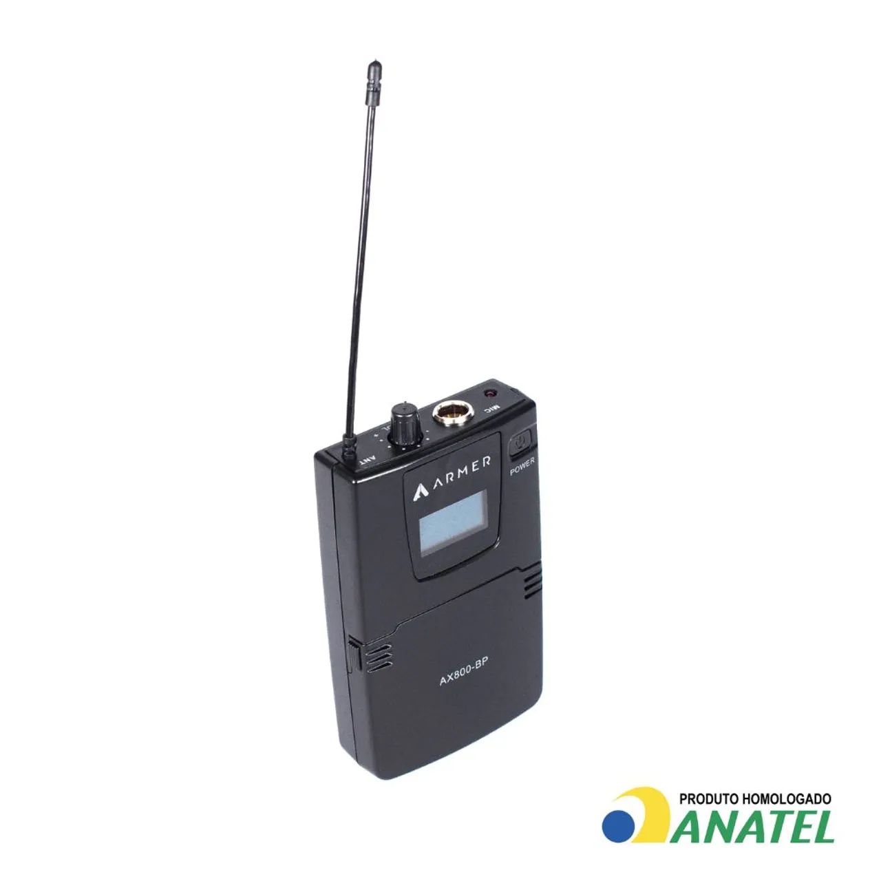 Microfone de Lapela Sem Fio Profissional N2 + Bodypack Armer AX800BP - Foto 3