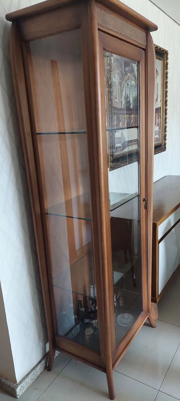 Cristaleira de Madeira Maciça Torneada (sem enfeites)64291062299267123