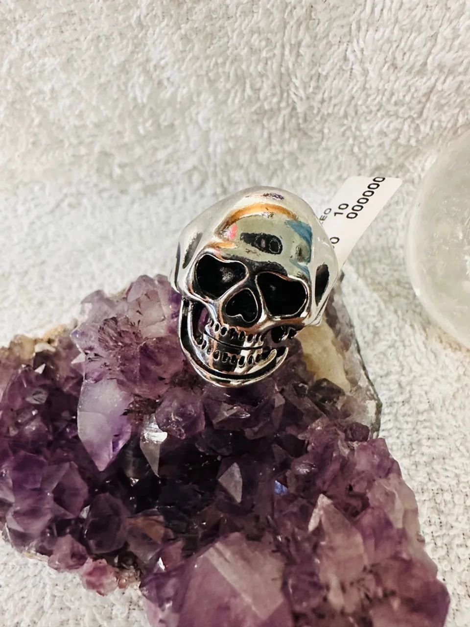 Anel Caveira em Aço - Foto 3