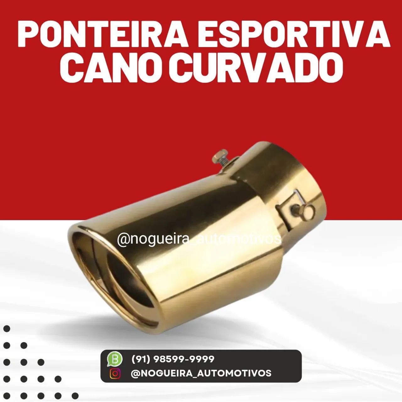 Ponteira Esportiva Cano Reto ou Curvado - Foto 3