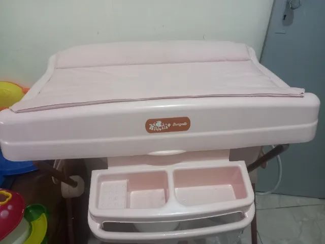 Banheira e trocador rosa de criança  - Foto 4
