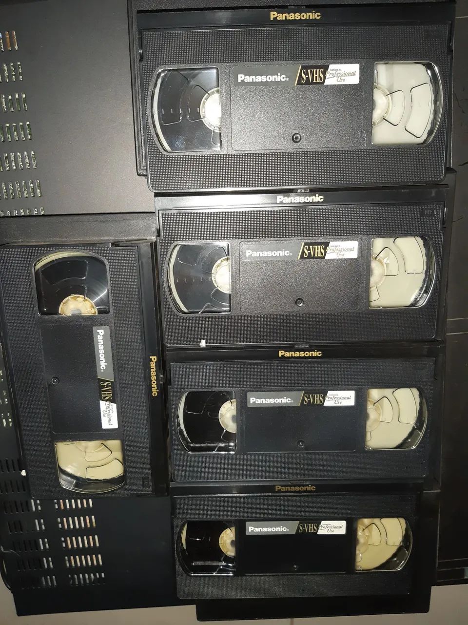 Fitas VHS S-VHS Panasonic e JVC  - Profissionais - 10 unidades