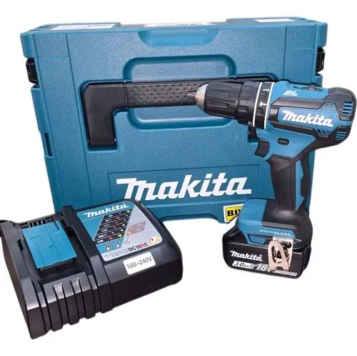Parafusadeira Makita Dhp485 18v Kit Bateria E Maleta
