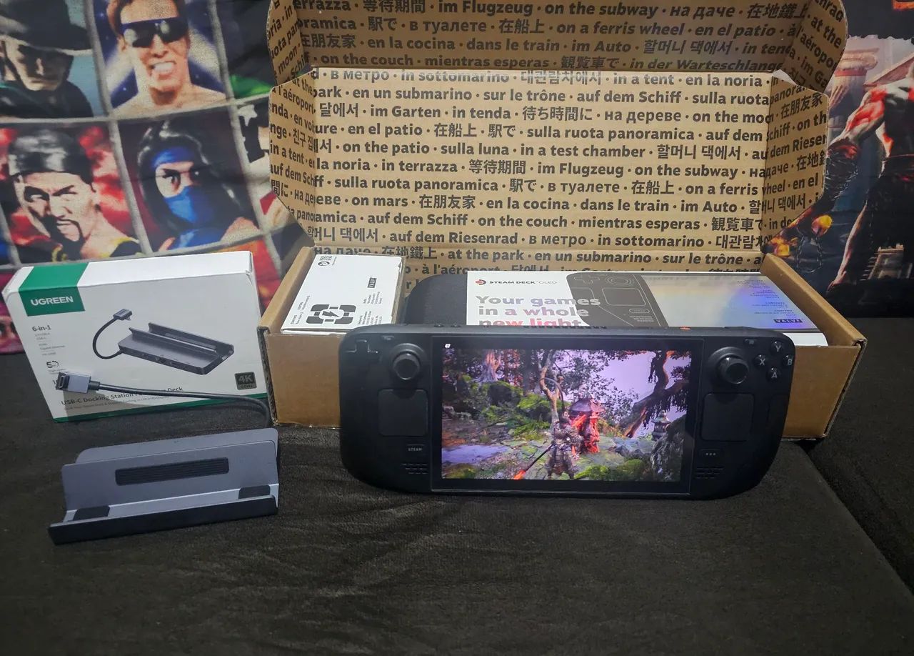 Steam Deck Oled 512gb + Dock Ugreen - IMPECÁVEL! (Aceito Olx pay) 