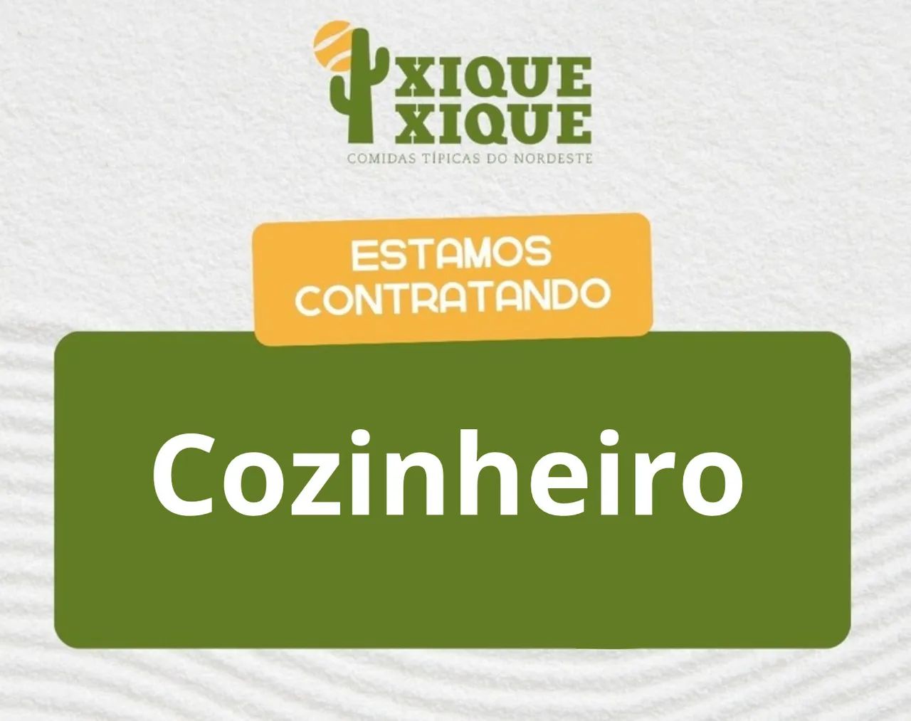 Cozinheiro com Experiência. Ganhos de até R$ 3.300,00 - Águas Claras