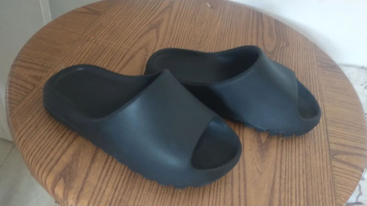 Chinelo nuvem Slide Preta leve confortável 70, barra de jangada 