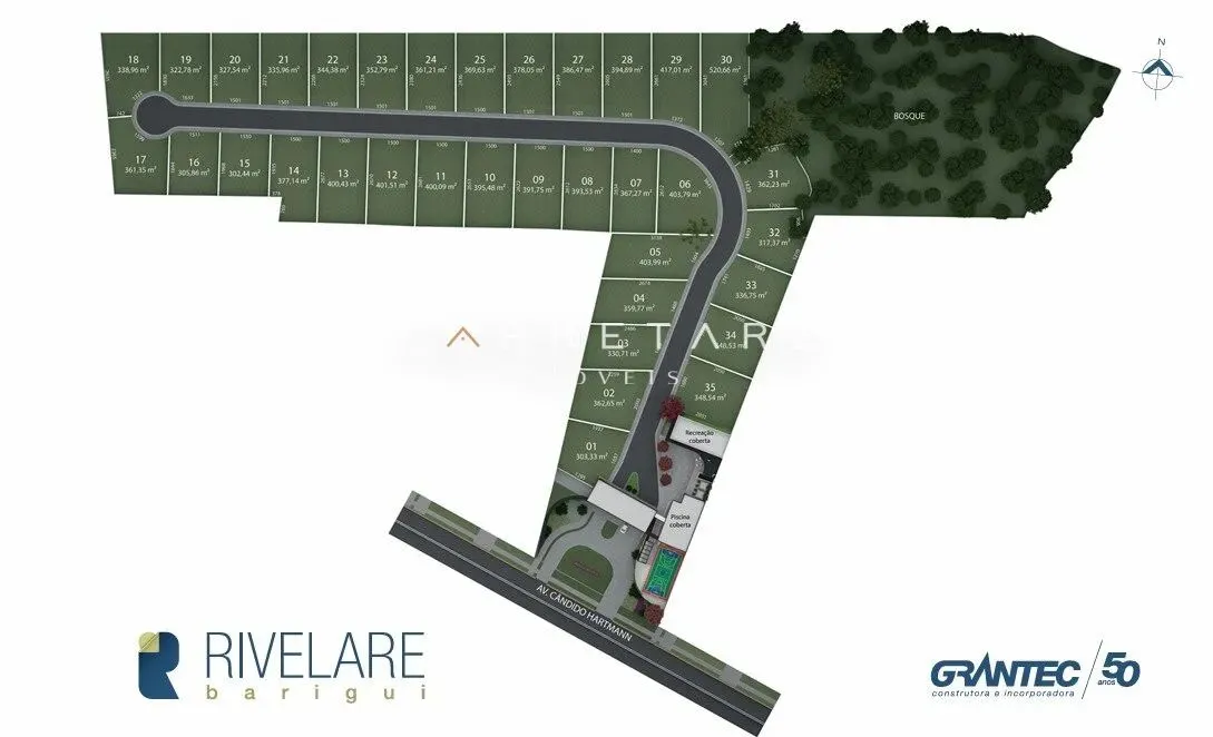 Lotes a partir de 303m² Condominio Santa Felicidade