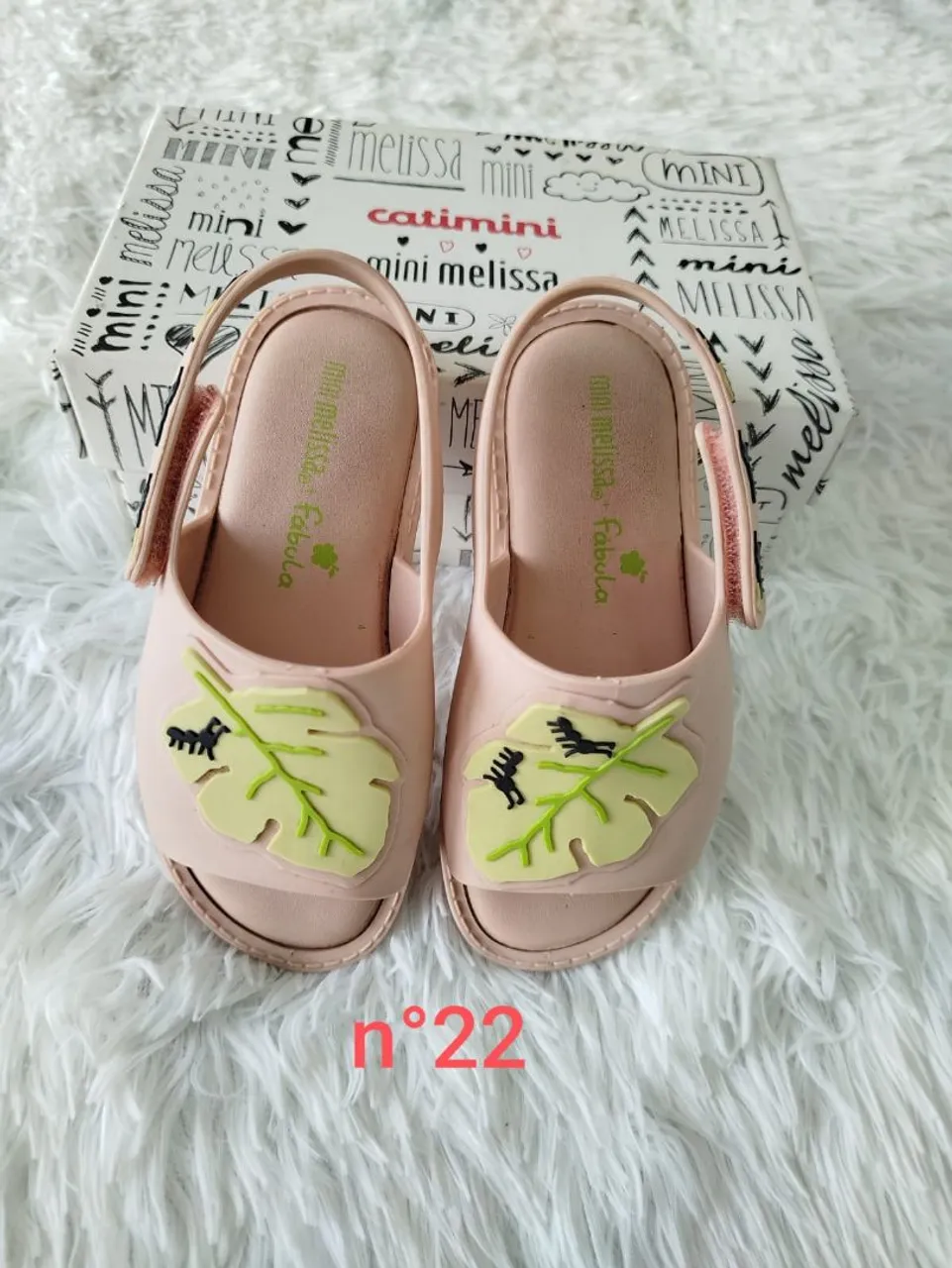 Sandália Mini Melissa Fabula Tamanho 22