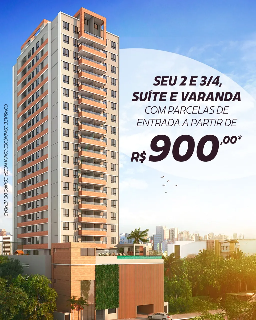 IMBUÍ CLASS - APARTAMENTOS 02 OU 03 QUARTOS COM SUÍTE E VARANDA. 60M² E 70M²