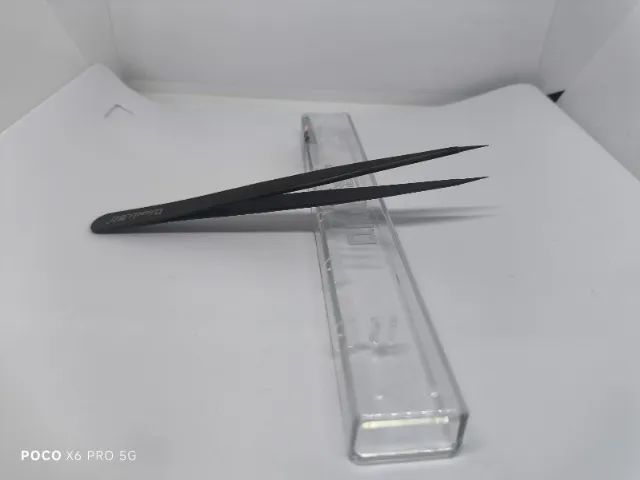 pinças de aço inoxidáveis ultra-finas Qianli ineezy FX-03 e FK-04  - Foto 2