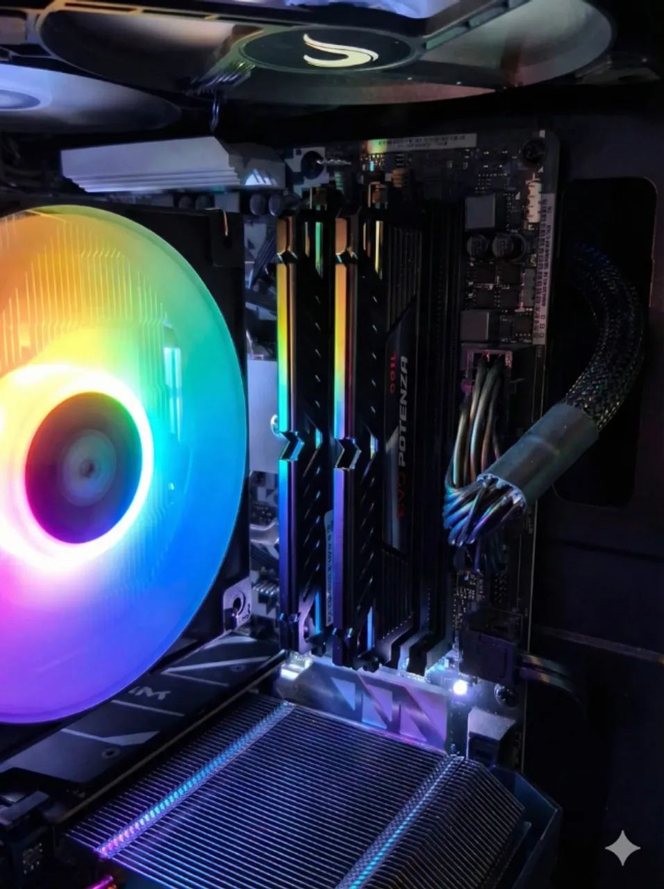 Kit Gamer - B550M Steel Legend + Ryzen 7 5700X + Air Cooler RGB