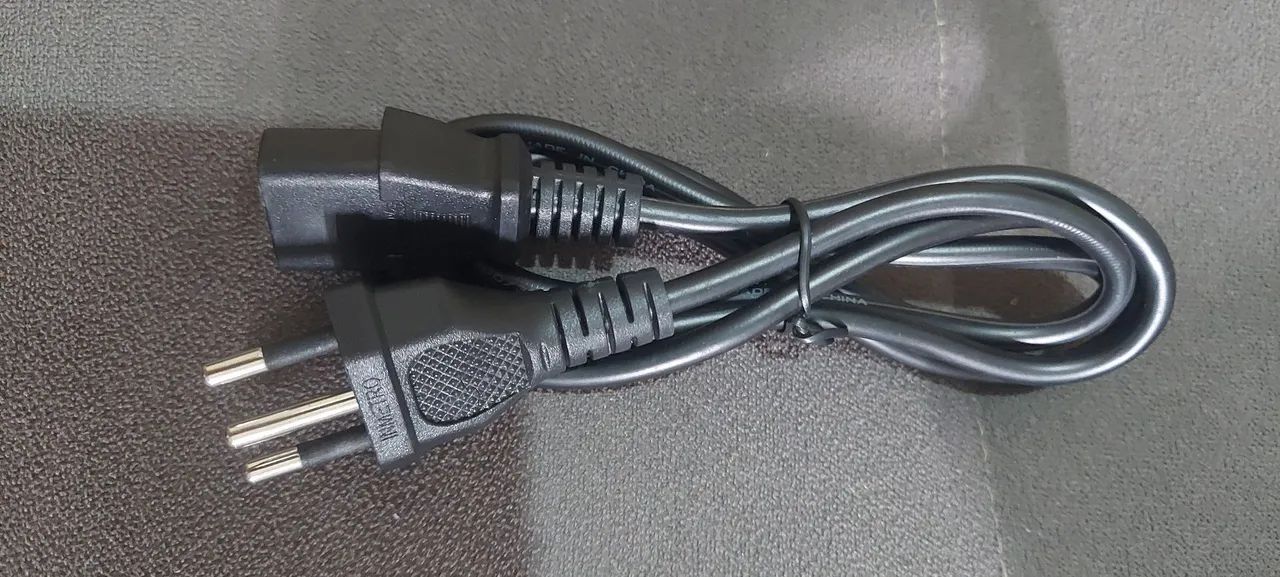 Cabo de força energia tripolar pc / Monitor  - Foto 2