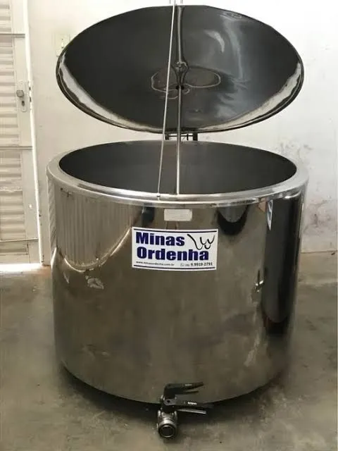 Tanque de resfriamento de leite inox