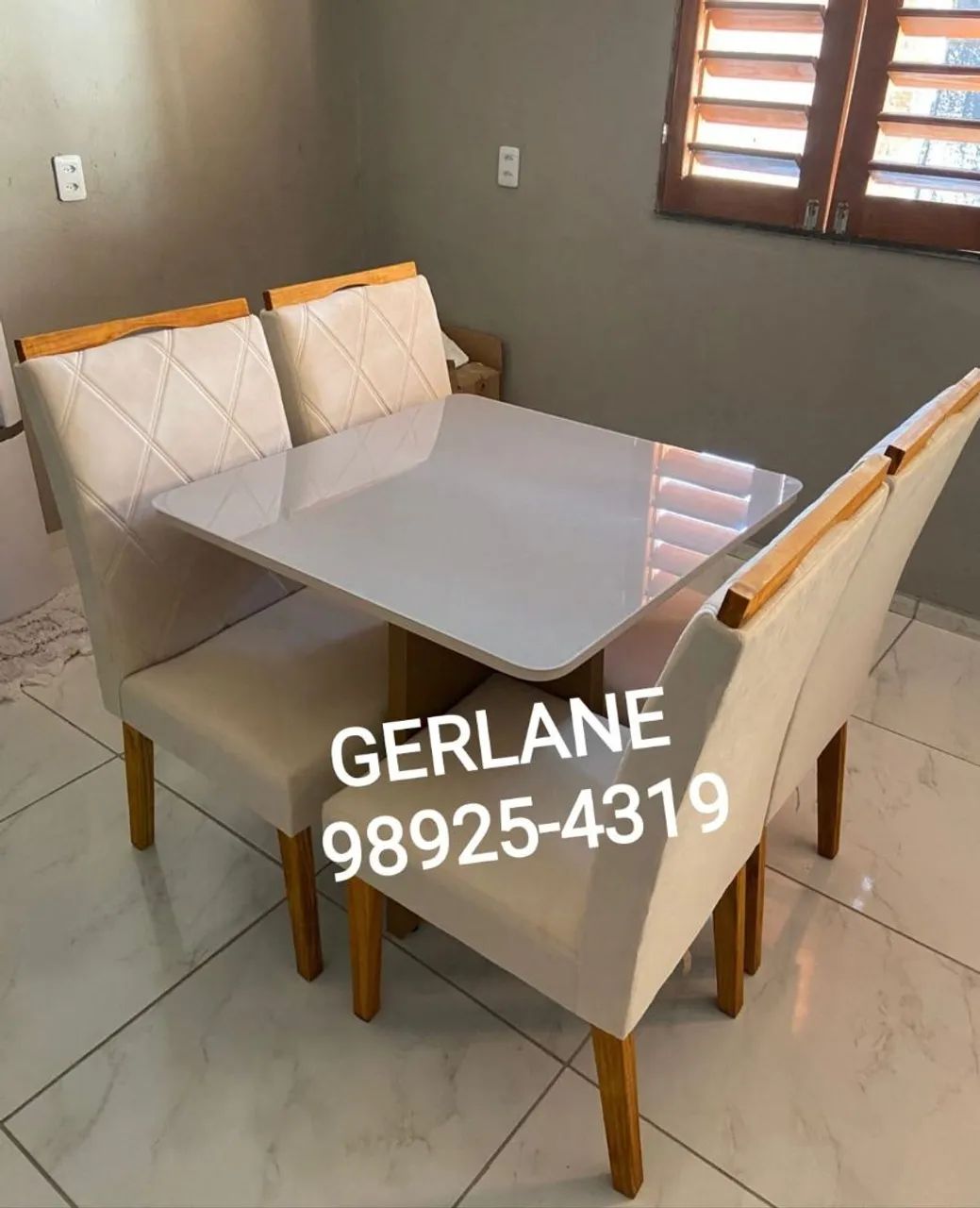 Mesa de Jantar com 4 Cadeiras - Elegância e Conforto - Foto 4