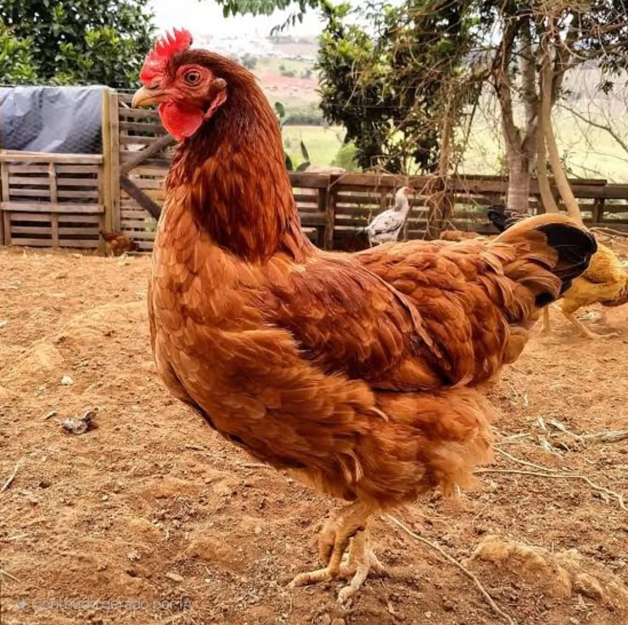 Galinha Caipira Caipirão - de 3 a 4kg. Garanhuns/PE