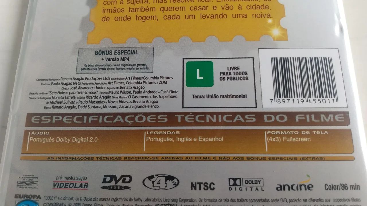 DVD original o casamento dos trapalhões  - Foto 4