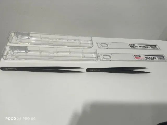 pinças de aço inoxidáveis ultra-finas Qianli ineezy FX-03 e FK-04  - Foto 5