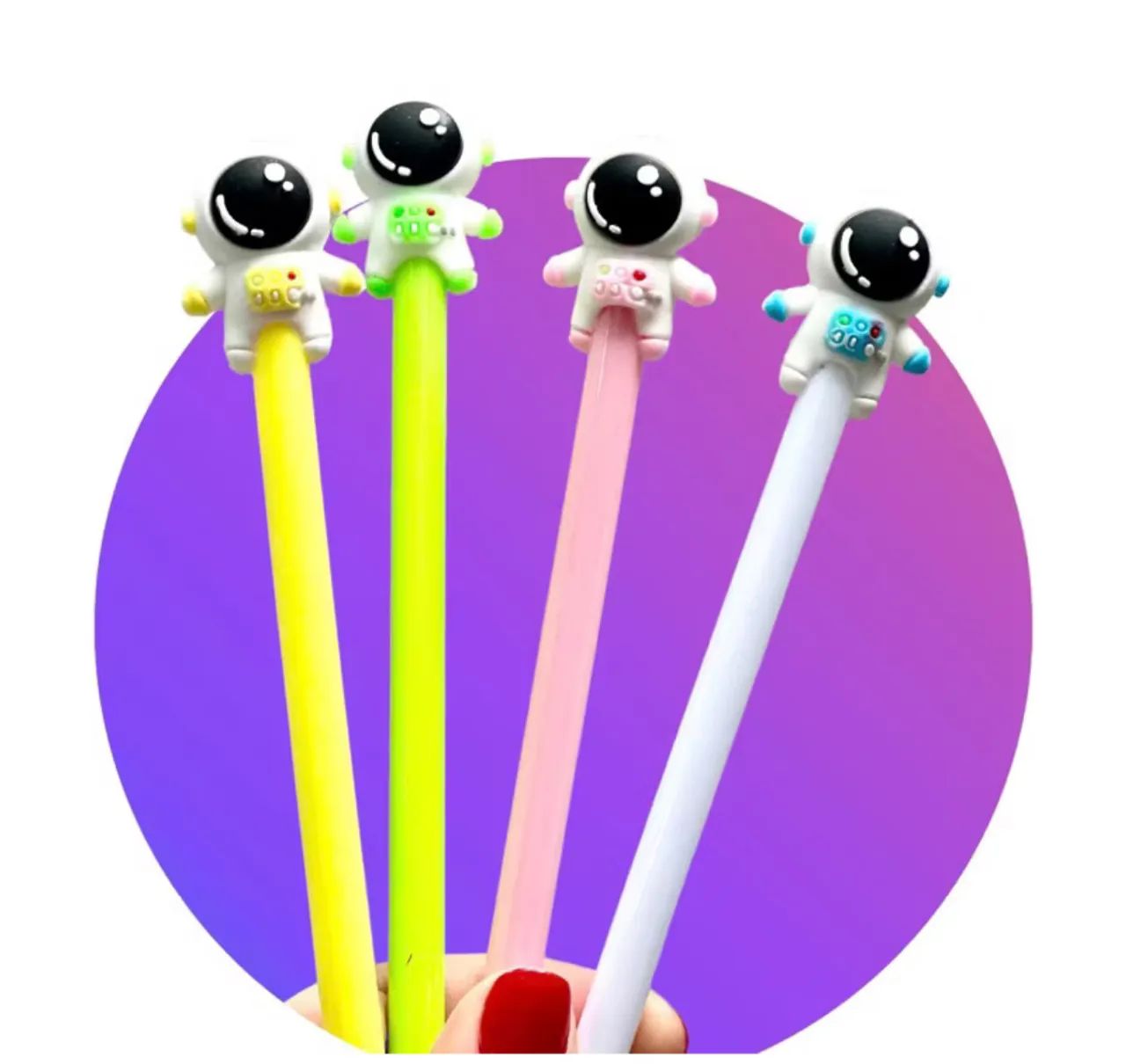 4 canetas astronauta 