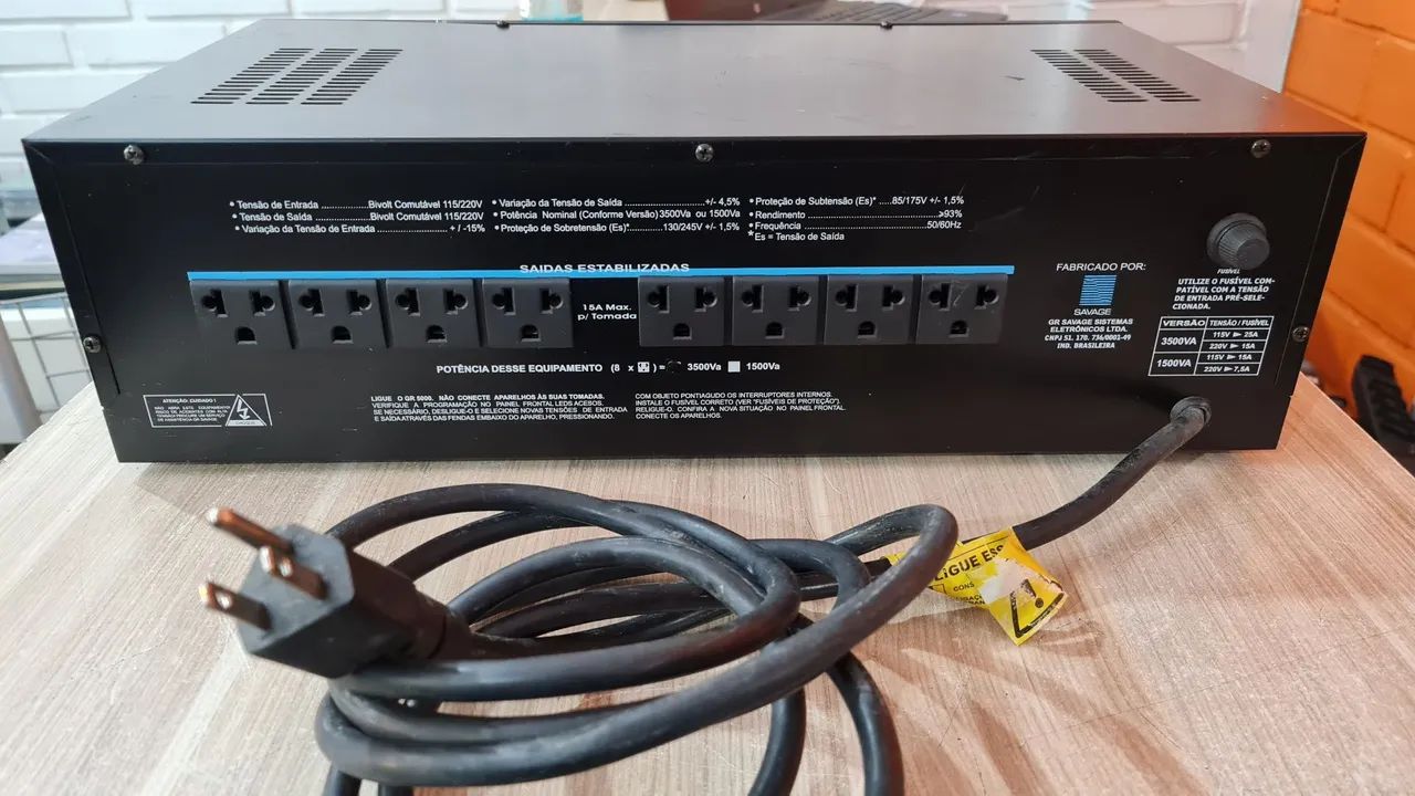Estabilizador de rede Savage GR5000ex - Foto 5