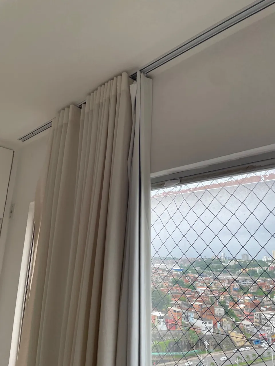 Kit Cortinas trilho teto