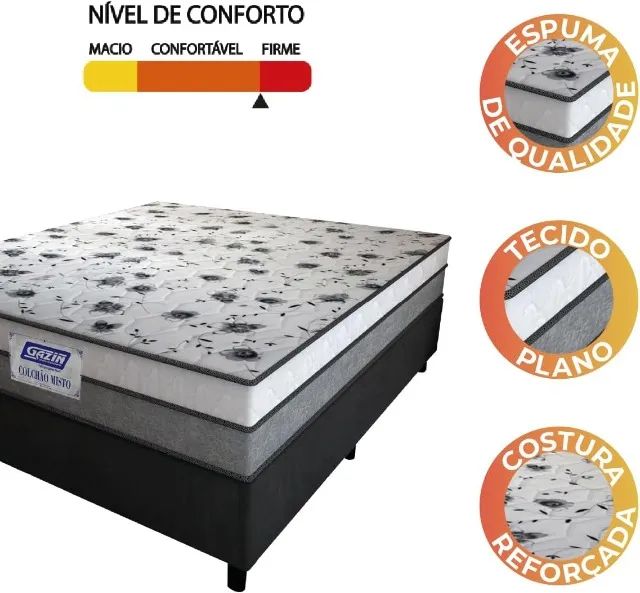 Cama Box Casal + Colchão D33 - Foto 2