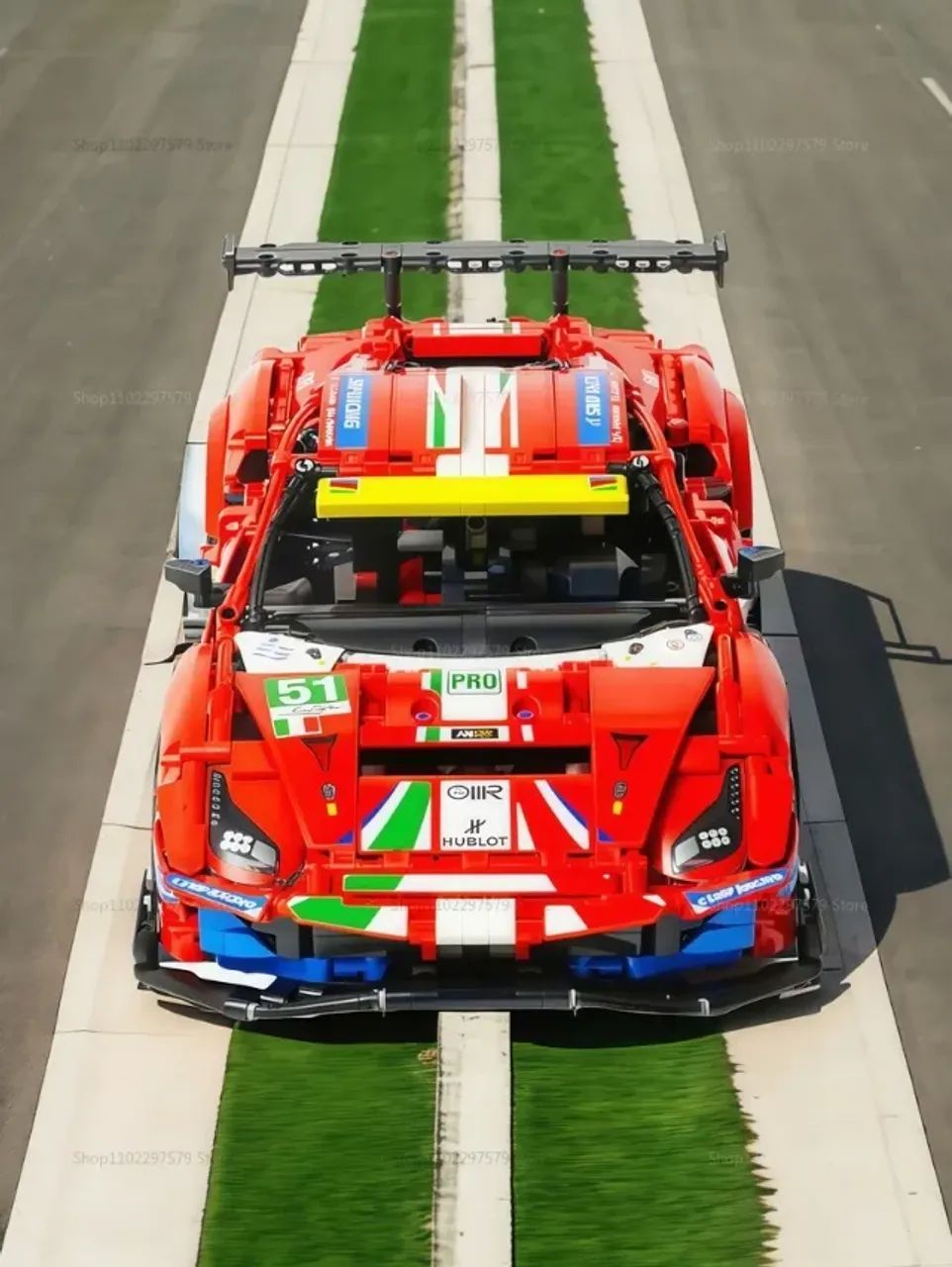 Tipo Lego Ferrari 488 GTE 1:10 1684 peças - Foto 4