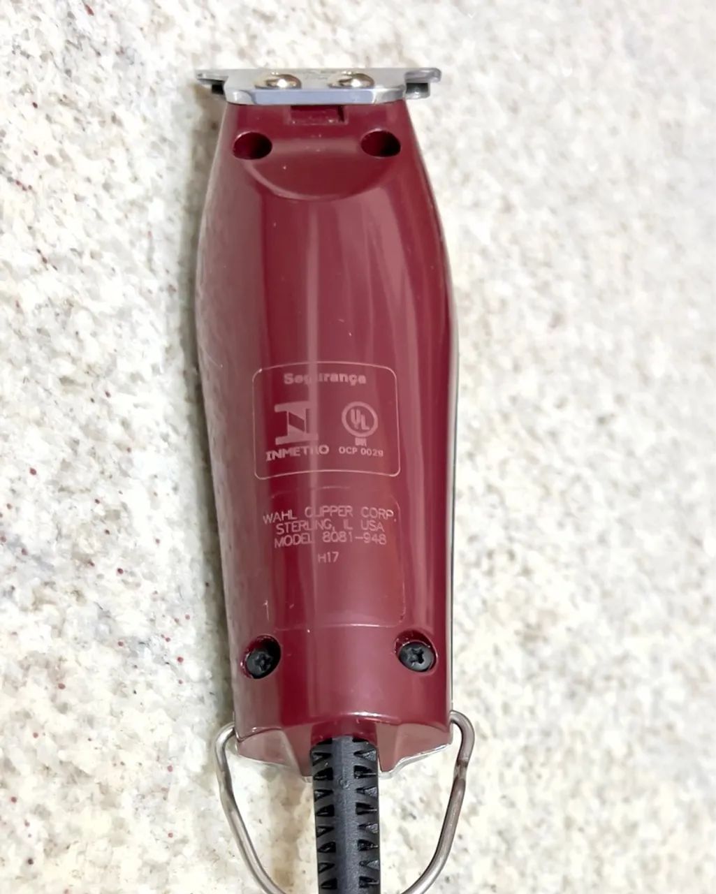 Máquina de cortar cabelo Wahl Detailer profissional lâmina T