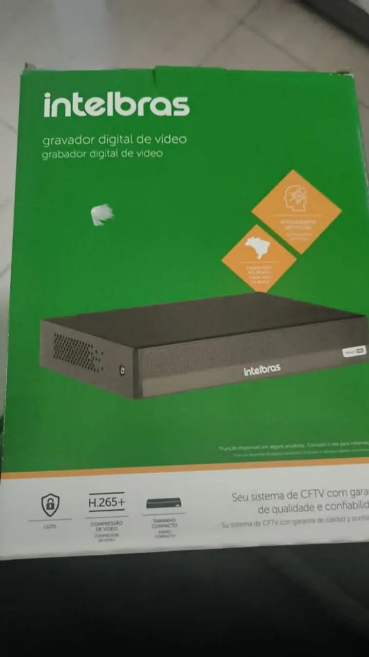 (DVR) Gravador Digital de Vídeo Intelbras 