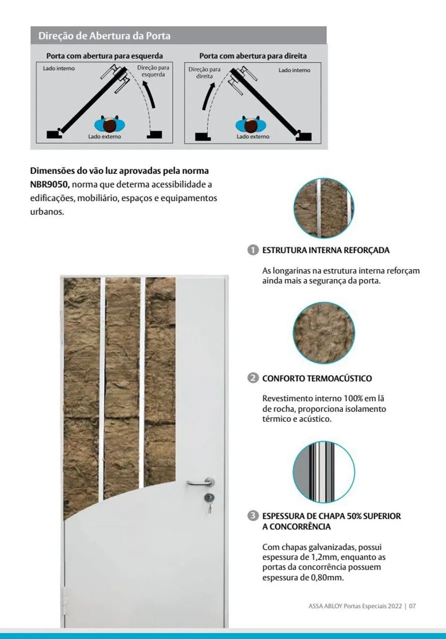 Porta de Segurança Assa Abloy modelo Diamond  - Foto 5