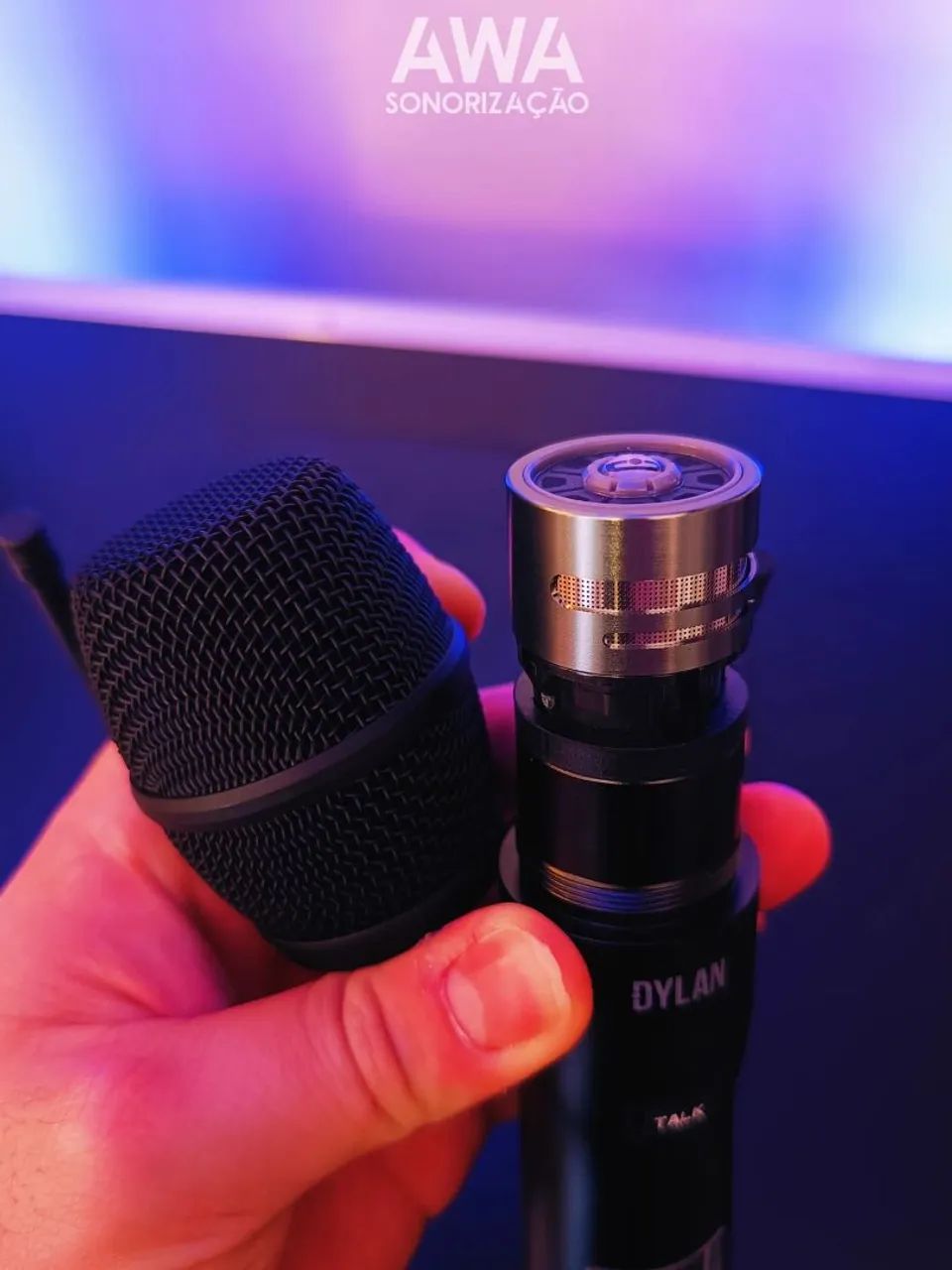 Microfone Sem Fio Profissional Dylan D-9001 TB - Talkbak Botão Comunicação - Foto 5