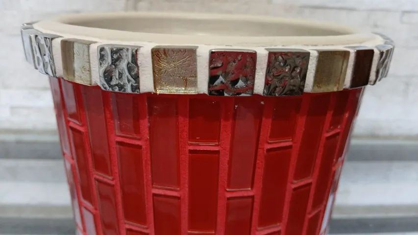 Vaso em Pastilhas de Vidro - Foto 2