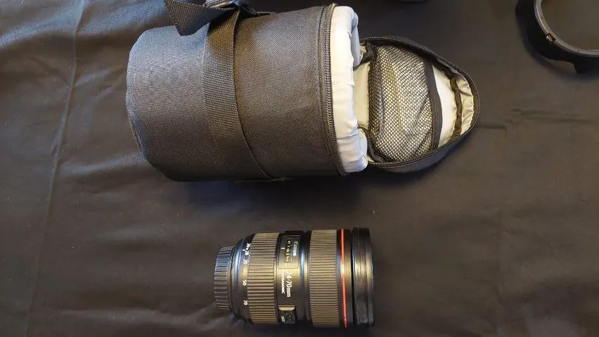 Lente Canon 24-70mm F/2.8L Usm 2- Usada - A. Oferta F. Daqui (Pix) - NÃO VENDO P OLX - Foto 4