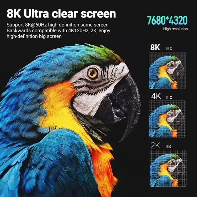 Cabo USB-C Hdmi 2.1  8K, 60Hz 2 Metros - Foto 3