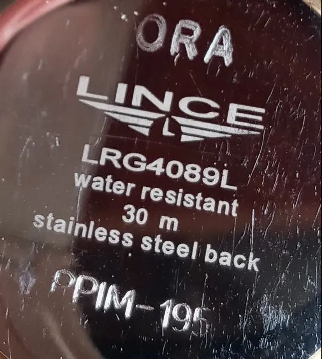 Relógio Lince Dourado com strass resistente a agua - Foto 4