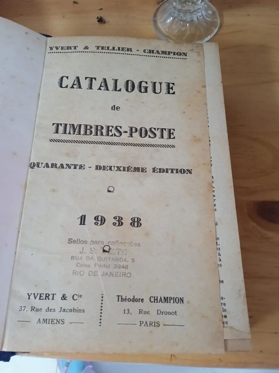 Catalogo de selos Yvert &Tellier Champion 1938 - Foto 2